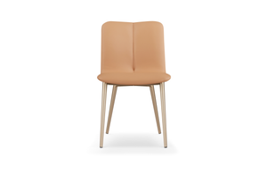 Dining chair AJW2125Y  PU + Matel / Brown