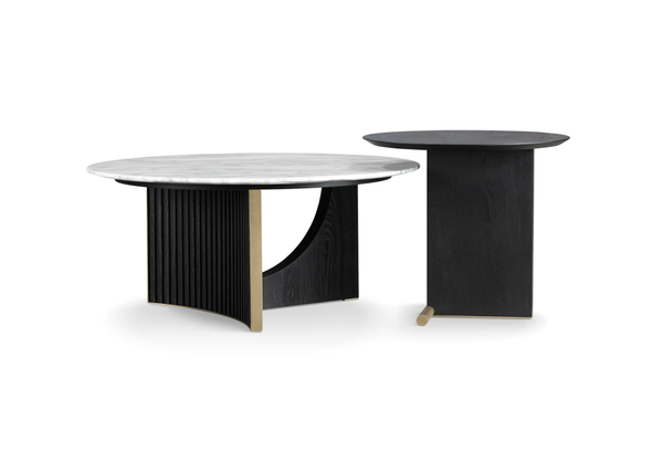 Coffee table AJW2288G Real marble + Metal