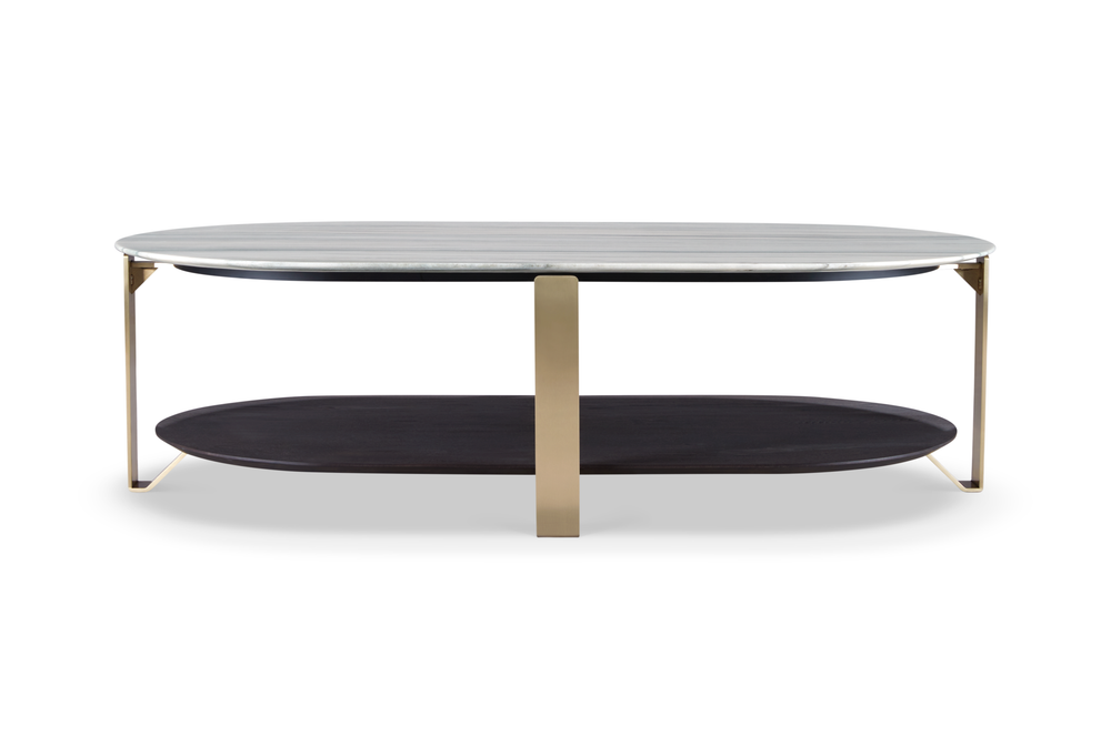 Coffee table AJW2382A Real marble + Metal