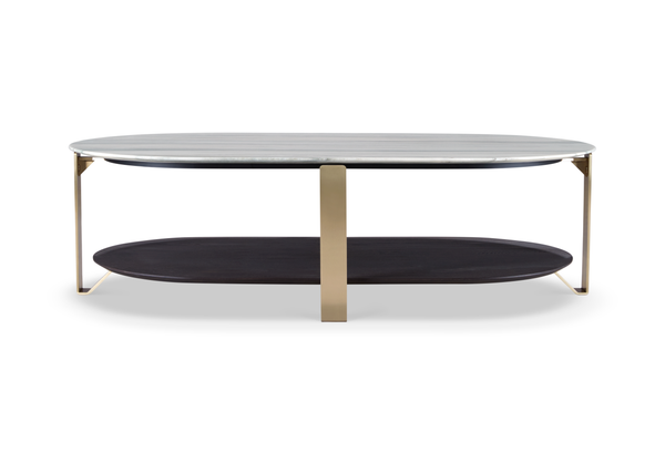 Coffee table AJW2382A Real marble + Metal