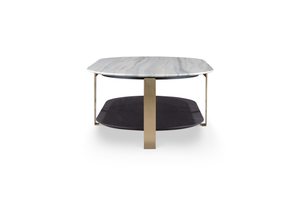 Coffee table AJW2382A Real marble + Metal