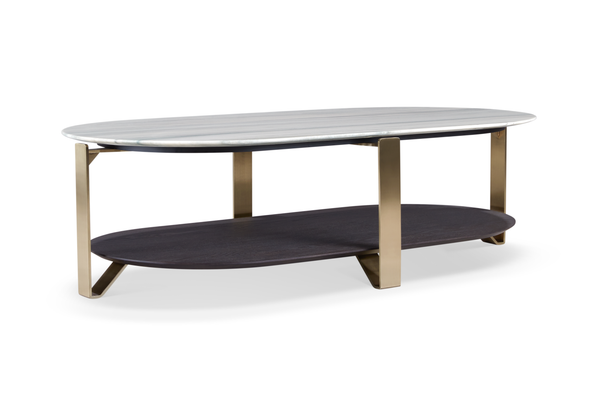 Coffee table AJW2382A Real marble + Metal